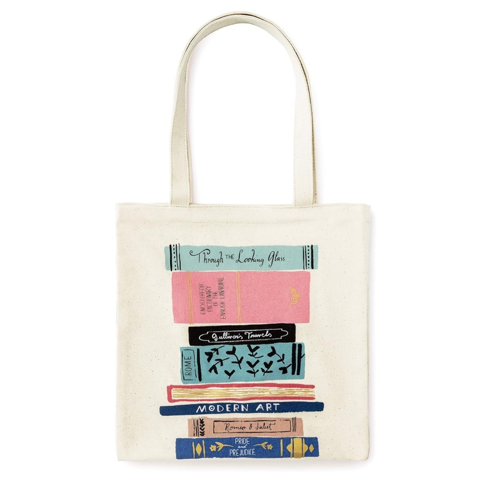 Kate Spade Cream Book Stack Tote